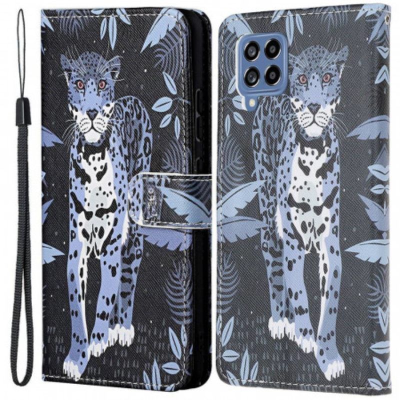 Κάλυμμα Samsung Galaxy M53 5G με κορδονι Strappy Leopard